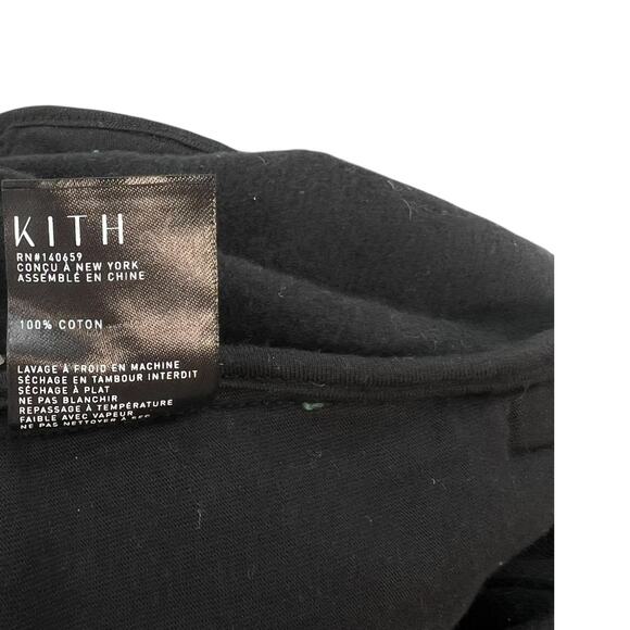 Kith Paloma Tailored Sweatpants Pants Elastic Waist Cotton Tapered Black Size XL - Picture 14 of 14